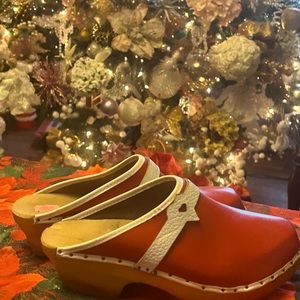 Leather clogs handmade euro size 38 NEW